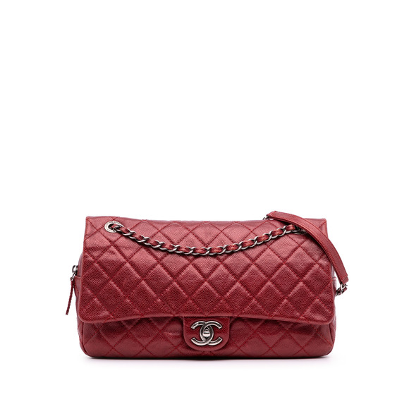 Pre-Loved Chanel Medium Quilted Caviar Easy Flap - Picture 1 of 12